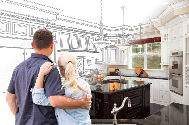 Custom kitchen cabinets installed in a Gilbert home